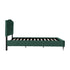 Freya 4FT6 Bed - Green Velvet Fabric